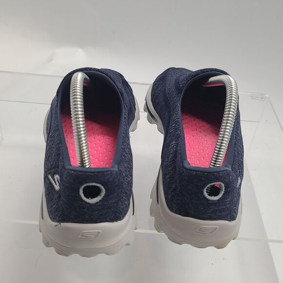 Skechers Go Walk Womens 9 Med Slip On Sneakers Shoes 13947 Navy Blue Walking - Picture 4 of 8